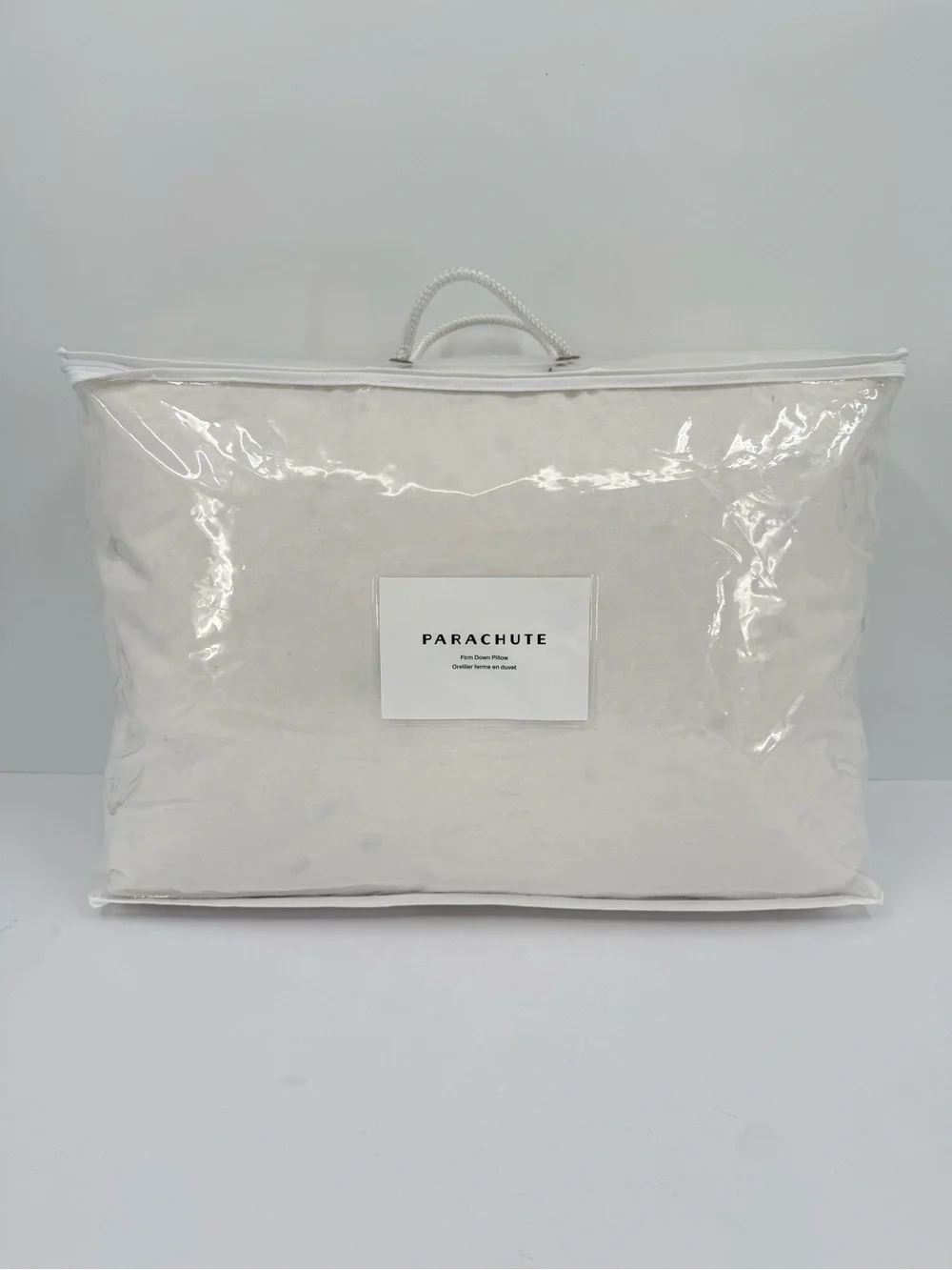 Parachute Firm Down Pillow Size Standard 100% Cotton Shell - Picture 1 of 9